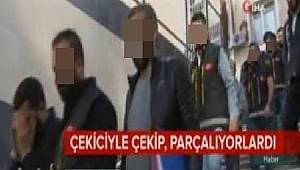 Çaldıkları Araçları Parçalayıp Satan Hırsızlar Yakalandı