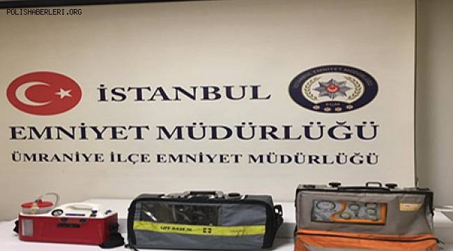 Park halinde Bulunan Bir Ambulansın İçerisinden Tıbbi Malzeme Çalan Kişi Yakalandı