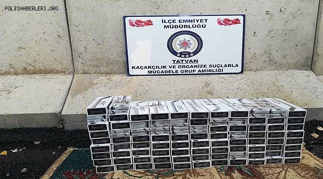 Tatvan Kaçakçılık ve Organize Suçlarla Mücadele Grup Amirliğimizce Yapılan Çalışmalar 