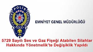 Ses ve Gaz Fişeği Atabilen Silahlar Hakkında Yönetmelik Değişti