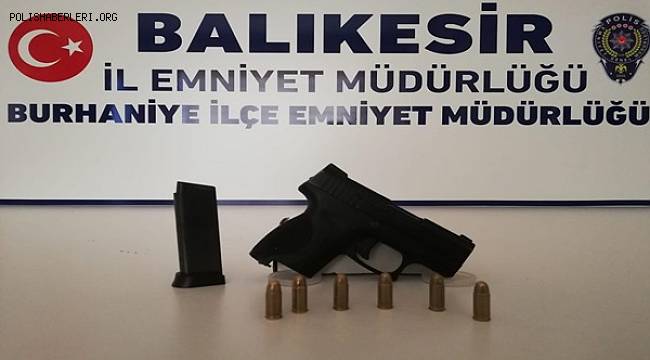 BALIKESİR'DE 8 SİLAH ELE GEÇİRİLDİ. 