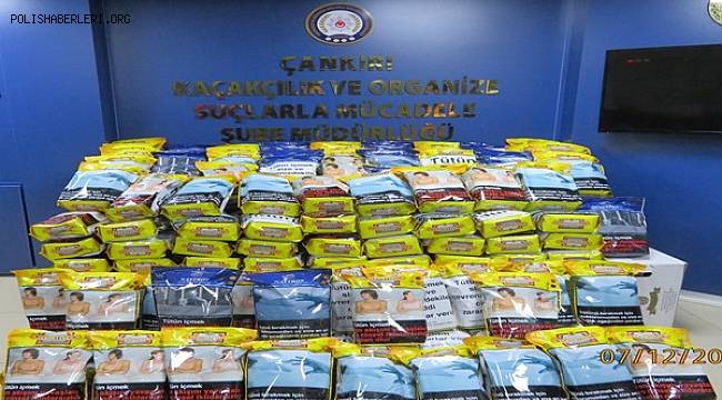 Çankırı'da Kaçak Tütün Ele Geçirildi 