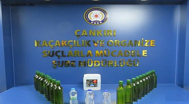 Çankırı'da Sahte Kaçak El Yapımı İçki Ele Geçirildi