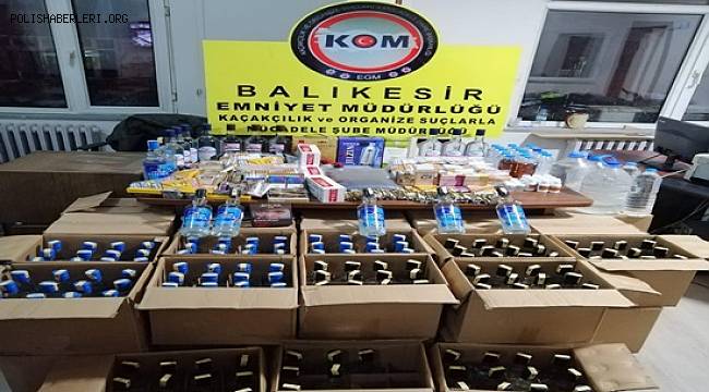 Gönen'de Sahte İçki Ele Geçirildi