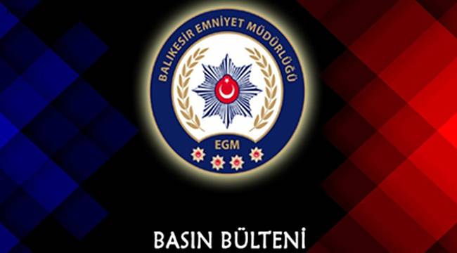 BALIKESİR'DE POLİS 38 ARANAN ŞAHSI YAKALADI. 