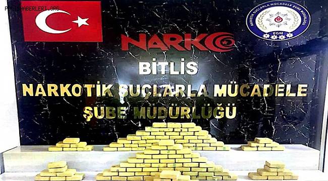 Bitlis'te 41 Milyon 400 Bin TL Değerinde Uyuşturucu Ele Geçirildi 