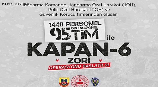 Diyarbakır-Batman İlleri Ara Hattında KAPAN-6 ZORİ OPERASYONU Başlatıldı