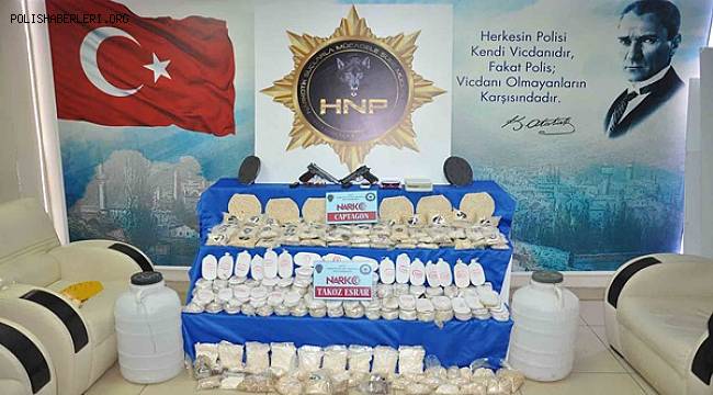 Hatay'da Uyuşturucu Maddelere Yönelik Eş Zamanlı Operasyon 