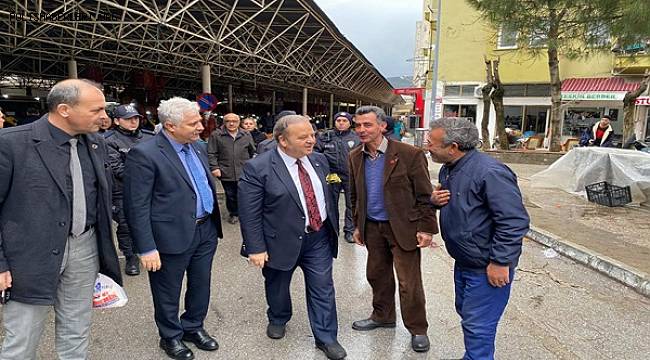 Menteşe Kaymakamından Pazar Esnafına Ziyaret