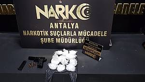 Varsak Aktoprak Mahallesinde Bir İkamette Uyuşturucu Madde ve Silah Bulunduran Şüpheli Yakalandı
