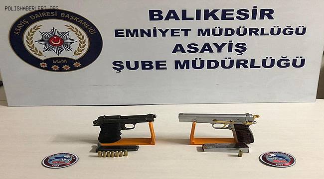 Balıkesir'de son 1 ayda 96 silah yakalandı. 