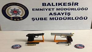 Balıkesir'de son 1 ayda 96 silah yakalandı. 