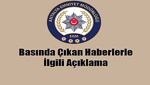 Basın Yayın Organlarında ve Sosyal Paylaşım Sitelerinde Yayınlanan Haberlerle İlgili Basın Açıklaması