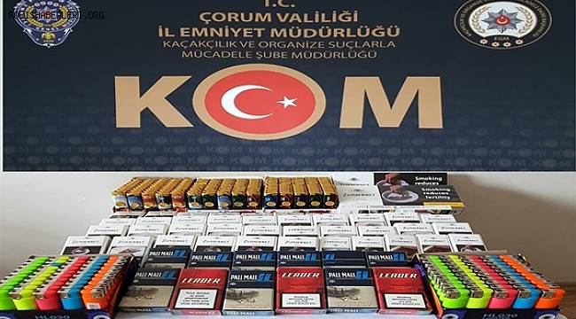 ÇORUMDA KAÇAK SİGARA OPERASYONU