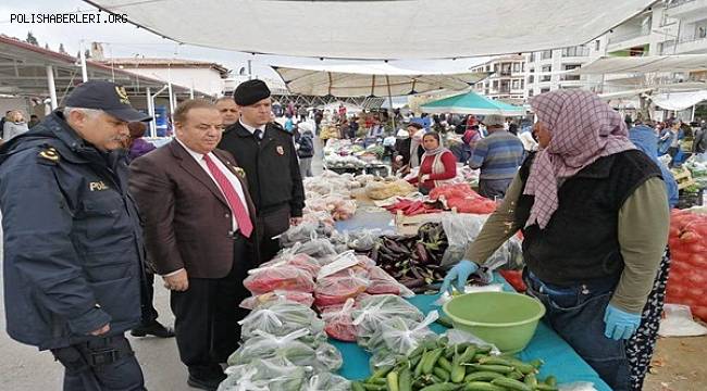 Kaymakamdan Pazar Yeri Denetimi 