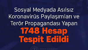 Sosyal Medyada Asılsız Koronavirüs Paylaşımları ve Terör Propagandası Yapan 1748 Hesap Tespit Edildi 