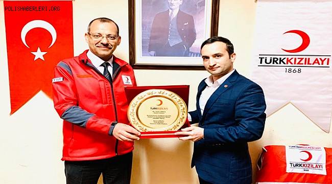 Türk Kızılayı’ndan Taner Akkuş’a Teşekkür Plaketi 