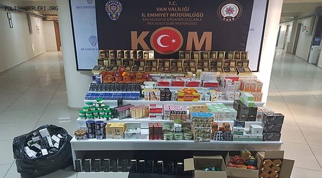 Van'da Gümrük Kaçağı İlaç ve Kozmetik Ürün Ele Geçirildi 