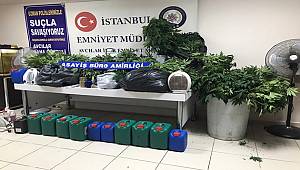 Avcılar’da uyuşturucu serasına dönüştürülen eve baskın Yapıldı
