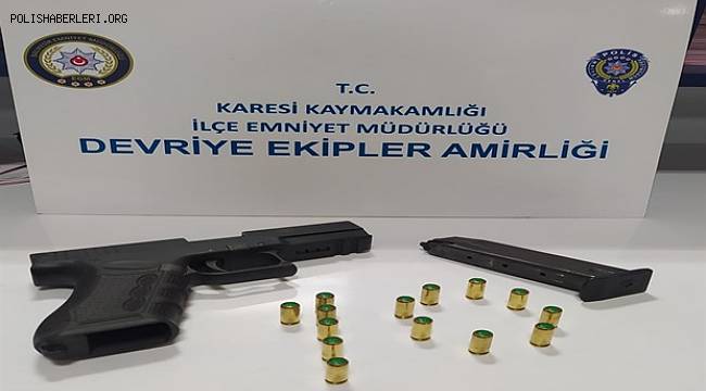 BALIKESİR'DE POLİSİ 7 SİLAH ELE GEÇİRDİ. 