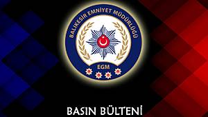 BALIKESİR POLİSİNDEN UYUŞTURUCU OPERASYONU 