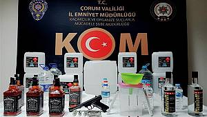 Çorum'da Kaçak Sigara Ve İçki Operasyonu