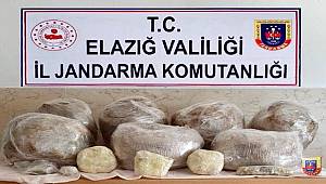 Elazığ İl Jandarma Komutanlığınca Yapılan Aramada 62 Kg Esrar Ele Geçirildi 