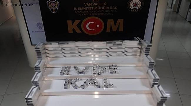 Van'da Gümrük Kaçağı Sigara Ele Geçirildi 