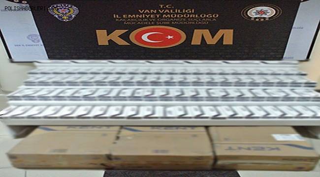Van'da Gümrük Kaçağı Sigara Ele Geçirildi 