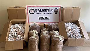 KARGOYLA GELEN KAÇAK TÜTÜNE POLİS EL KOYDU! 