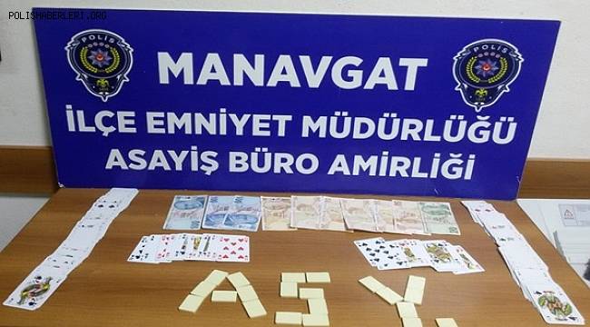 Manavgat İlçesinde Kumar Oynayan Şahıslara Cezai İşlem Uygulandı 