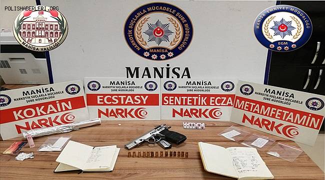 Manisa Narkotik Suçlarla Mücadele Şube Müdürlüğü Uyuşturucu Madde Ticareti 'ne Geçit Vermiyor