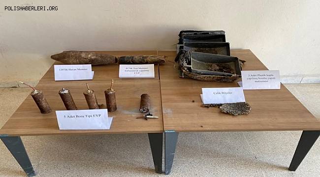 Pkk/Pyd Silahlı Terör Örgütüne ait Patlayıcı Malzemeler Ele Geçirildi 