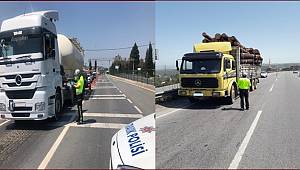 Yük Taşıyan Araçların Denetimi Gerçekleştirildi 