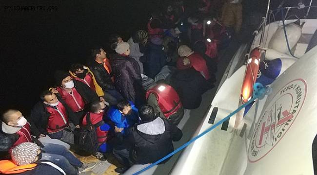 Aydın Açıklarında 42 Düzensiz Göçmen Yakalanmıştır 