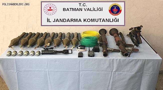 Batman'da Terör Örgütü'nün Cephaneliği Ele Geçirildi 