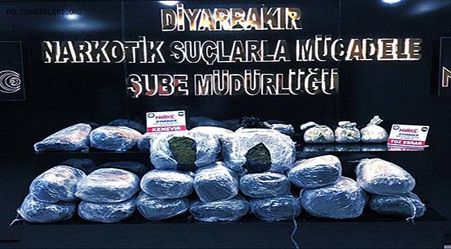 Diyarbakır'da 1 Ton 133 Kilo Esrar Ele Geçirildi 