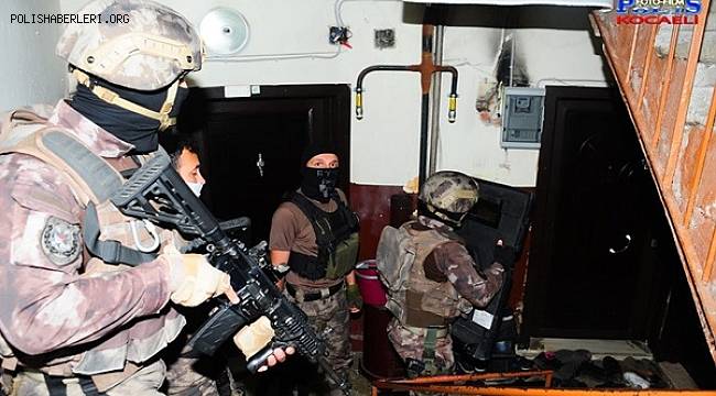 Kocaelinde 79 ekip ve 278 Personelin Katılımıyla Eş Zamanlı ve Planlı Operasyon Gerçekleştirilmiştir. 