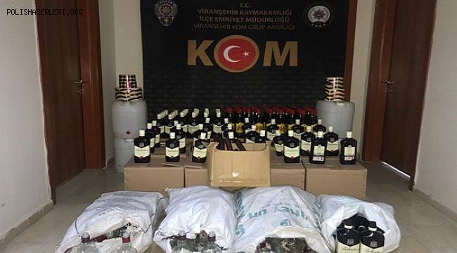 Viranşehir'de Sahte Alkol Operasyonu 