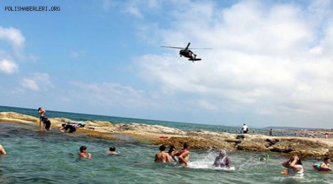 Jandarmadan Helikopter Destekli Sahil Denetimi 