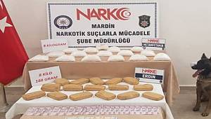 Mardin'de 16 Kilo 188 Gram Uyuşturucu Ele Geçirildi 