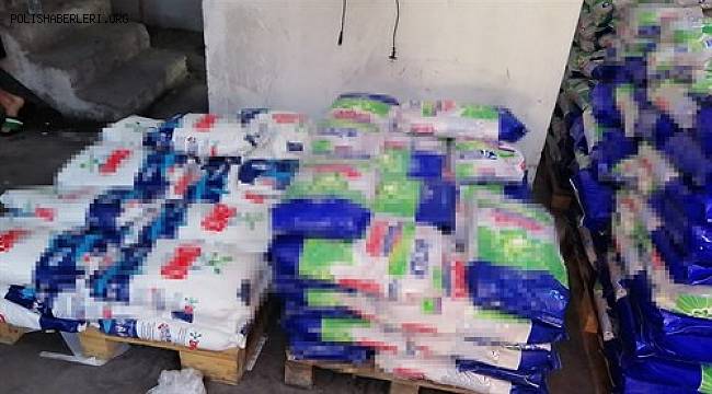 3.000 kilogram gelen satışa hazır vaziyette farklı markalarda deterjan, ele geçirildi
