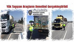 Ağır Yük Taşıyan Araçların Denetimi Gerçekleştirdi