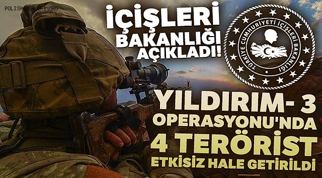 Ağrı Doğubayazıt Kırsalında 4 Terörist Etkisiz Hale Getirildi 