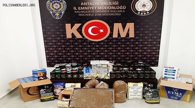 Antalya’da Üç Ayrı Operasyonda Gümrük Kaçağı Emtialar Yakalandı 