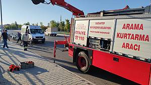 Gaziantep'in Şehitkamil ilçesinde kanala düşen çocuğu itfaiye erleri kurtardı 