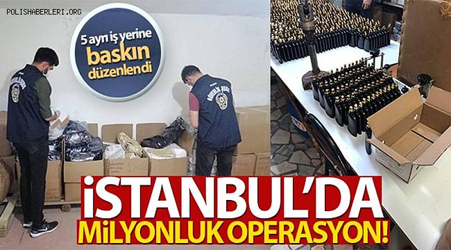 İstanbul'da 2 milyon 250 bin Liralık Sahte Parfüm Operasyonu 