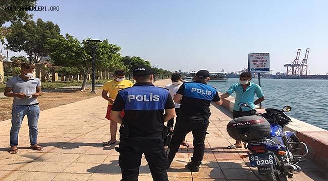 Mersin Polisi Koronavirüsle Mücadelede Ön Saflarda 