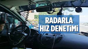Radarla Hız Denetimi Gerçekleştirildi 