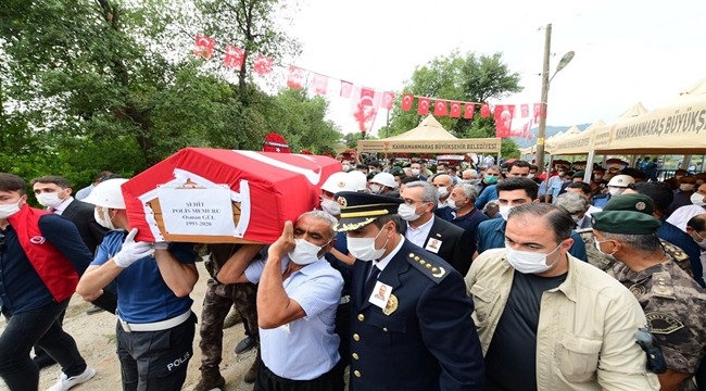 Şehit Polis Memuru Osman Gül Son Yolculuğuna Uğurlandı 